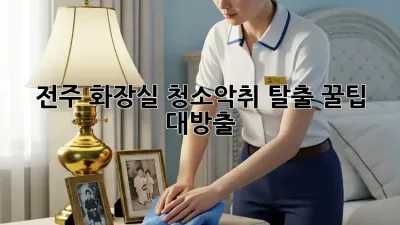 전주 화장실 청소🚨악취 탈출! 꿀팁 대방출✨
